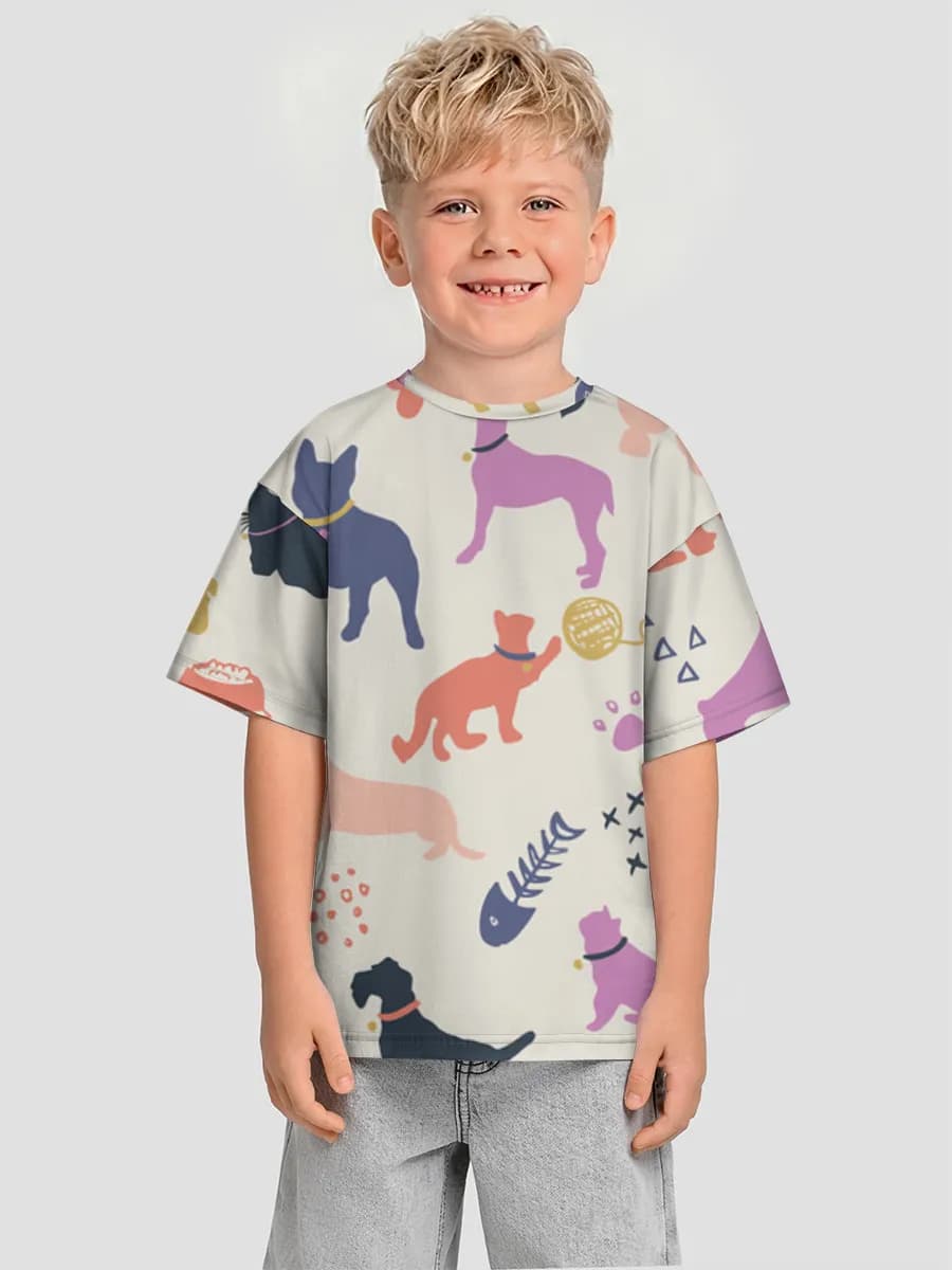 Camiseta Oversize de Algodón Niño