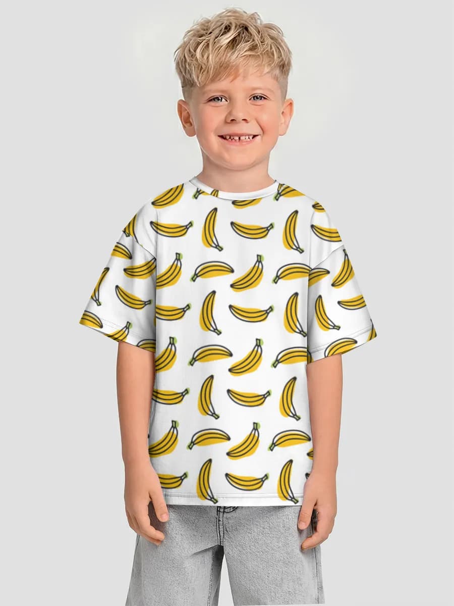 男の子 ビッグシルエット コットンTシャツ