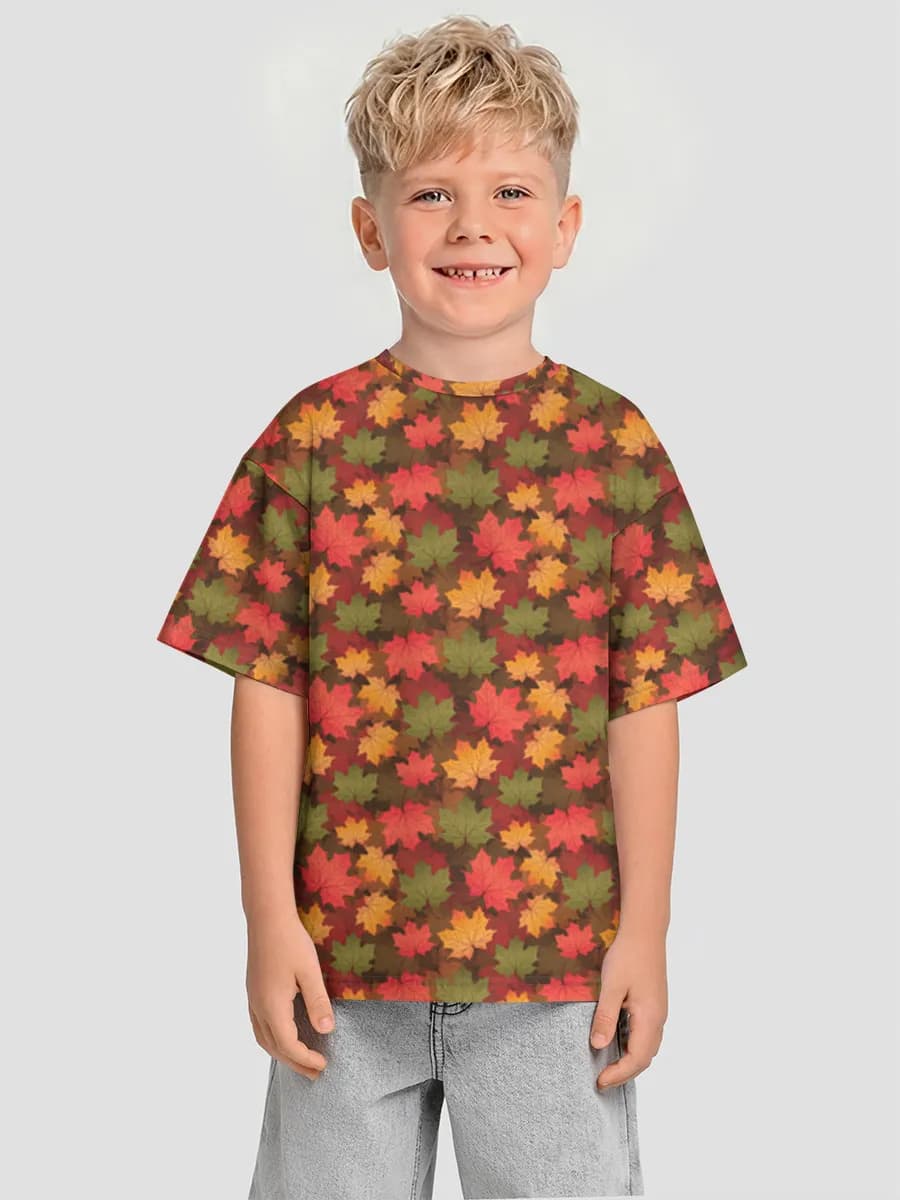 Oversized Baumwoll-T-Shirt Jungen