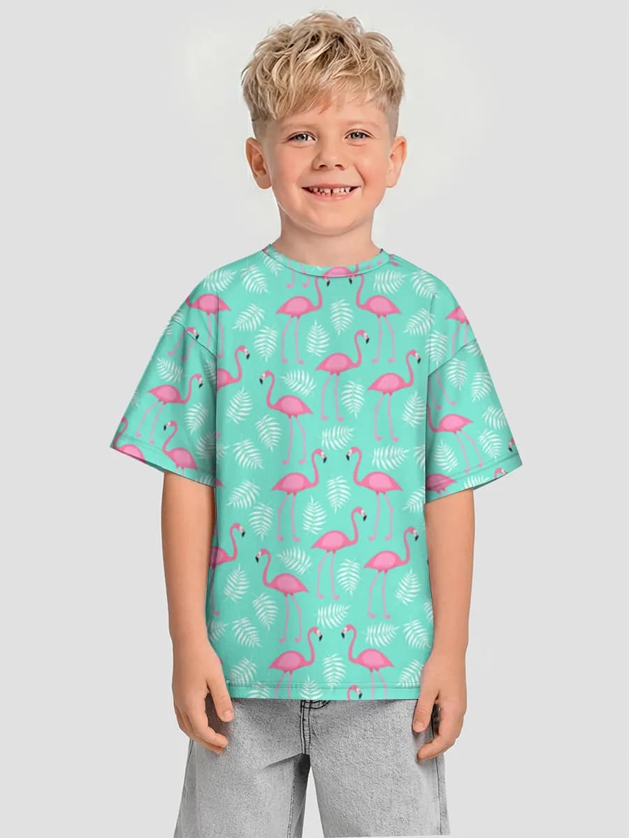 Boys' oversized cotton T-shirt