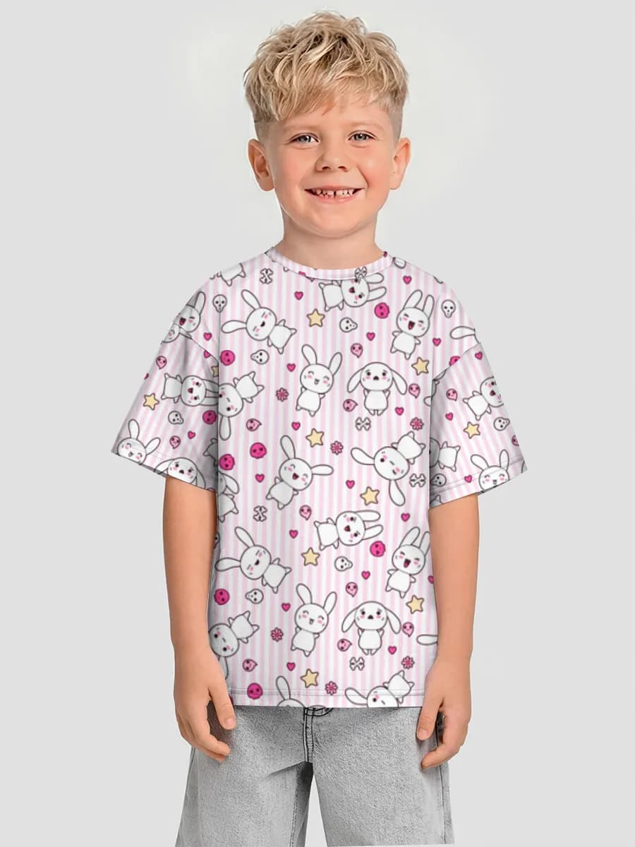 男の子 ビッグシルエット コットンTシャツ