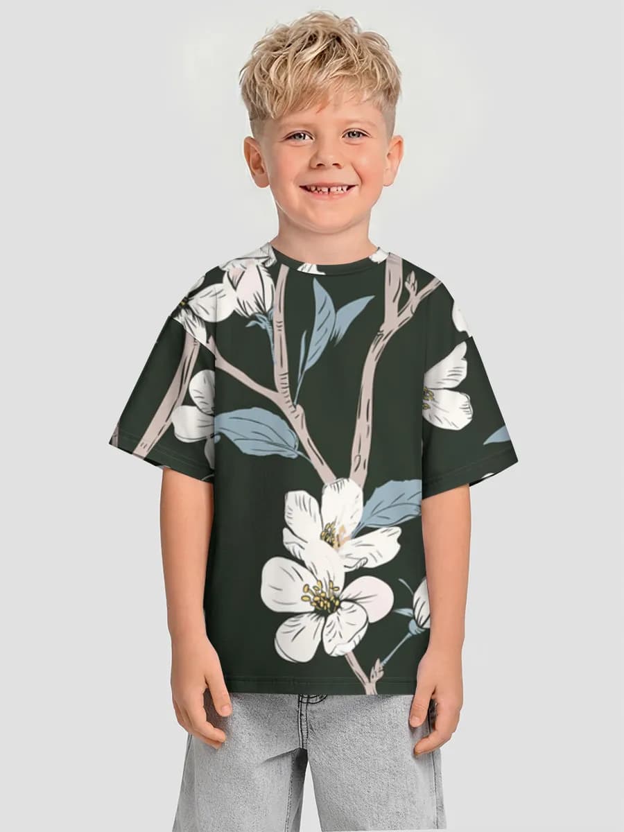 Camiseta Oversize de Algodón Niño