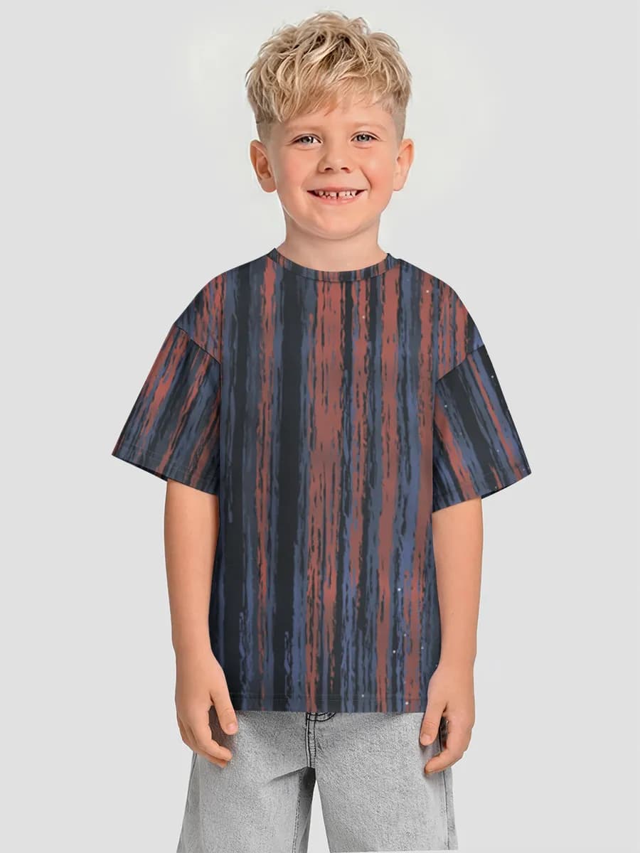 Boys' oversized cotton T-shirt