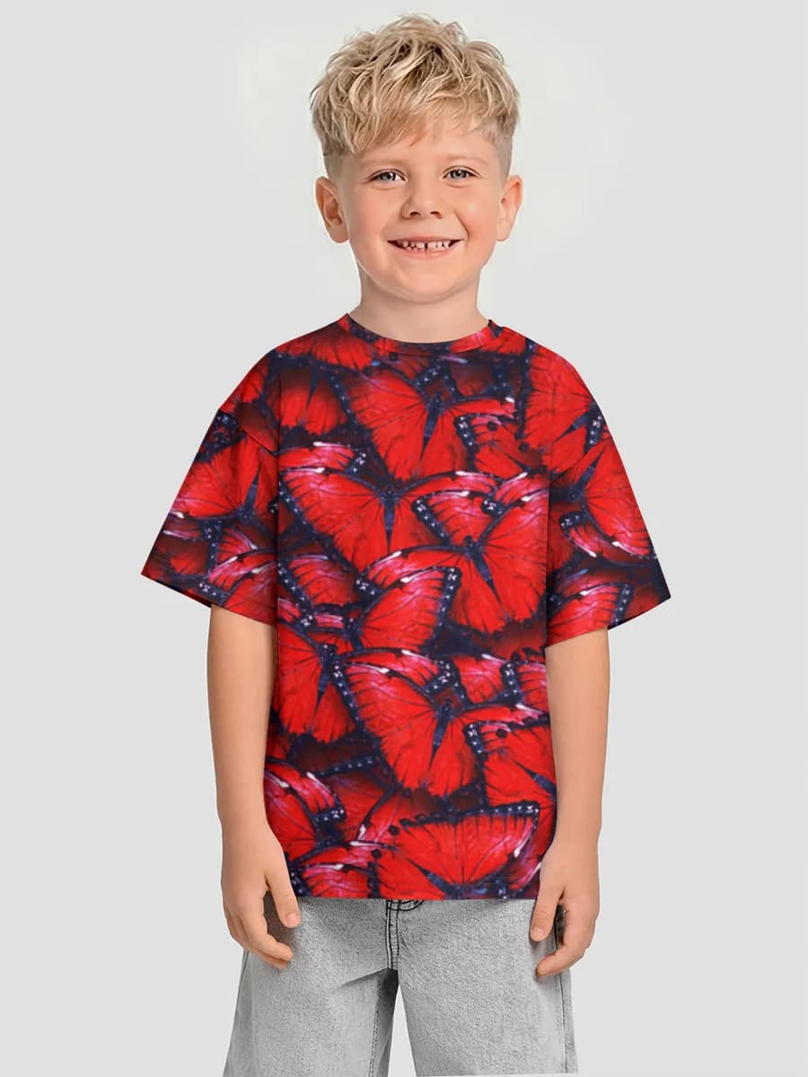 男の子 ビッグシルエット コットンTシャツ