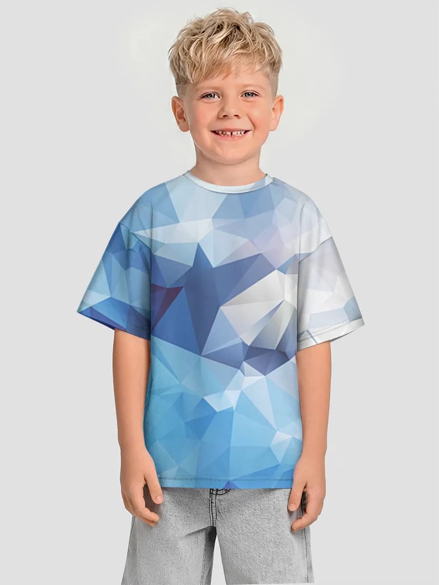 Boys' oversized cotton T-shirt
