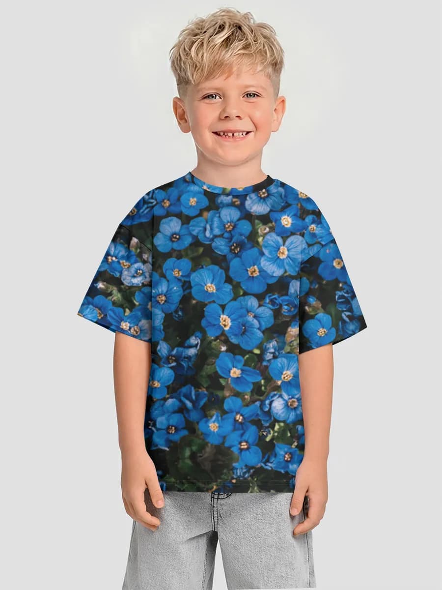 Boys' oversized cotton T-shirt