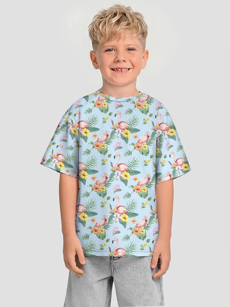 Oversized Baumwoll-T-Shirt Jungen