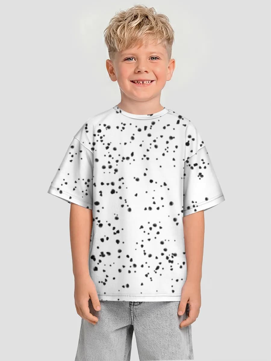 Boys' oversized cotton T-shirt