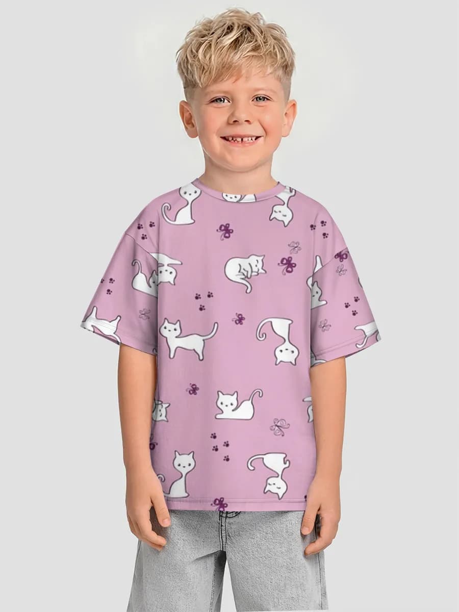 男の子 ビッグシルエット コットンTシャツ