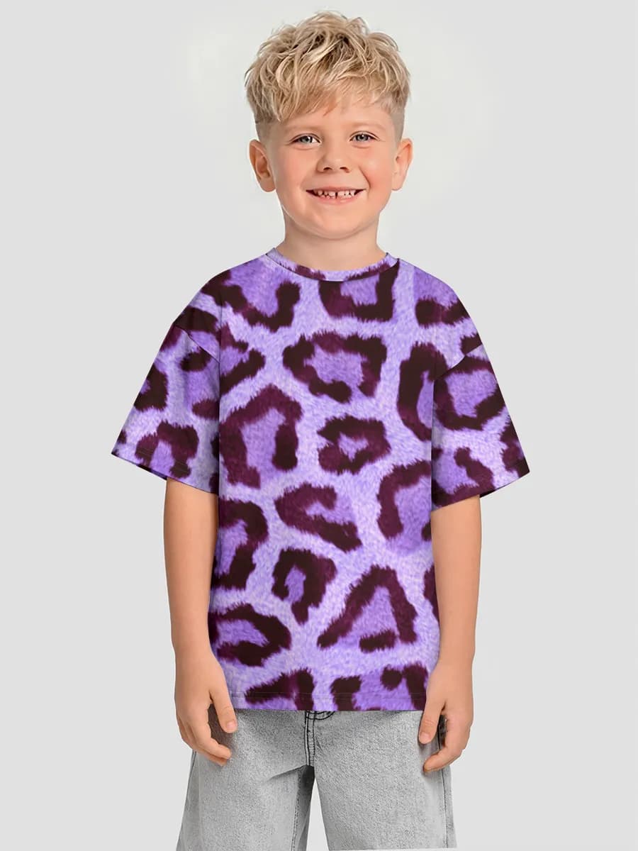 Oversized Baumwoll-T-Shirt Jungen