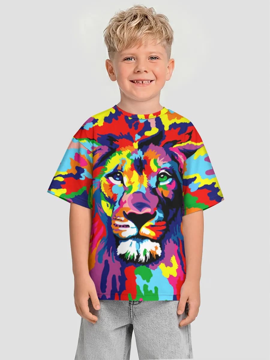 Camiseta Oversize de Algodón Niño