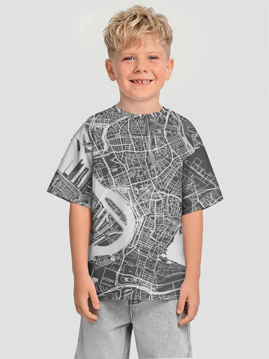 T-shirt coton oversize garçon