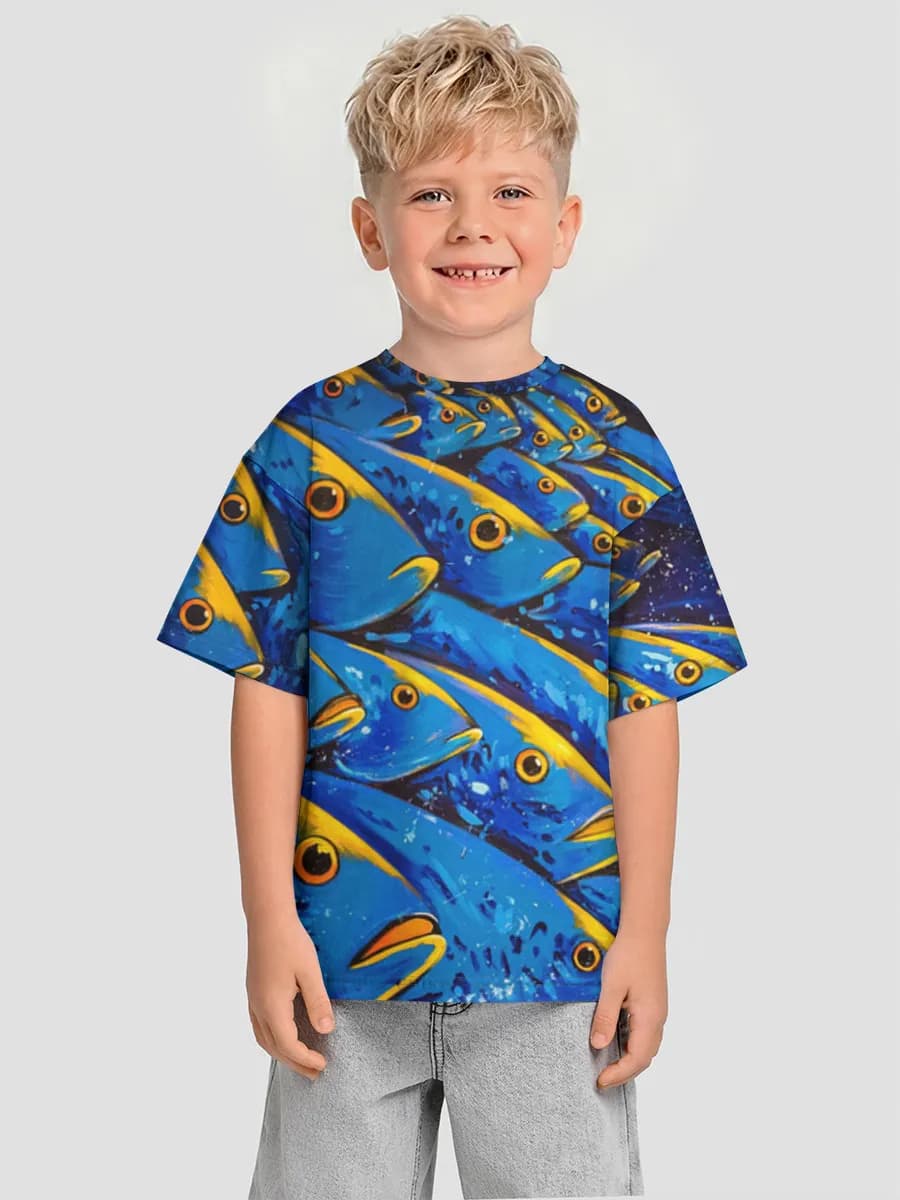 Camiseta Oversize de Algodón Niño