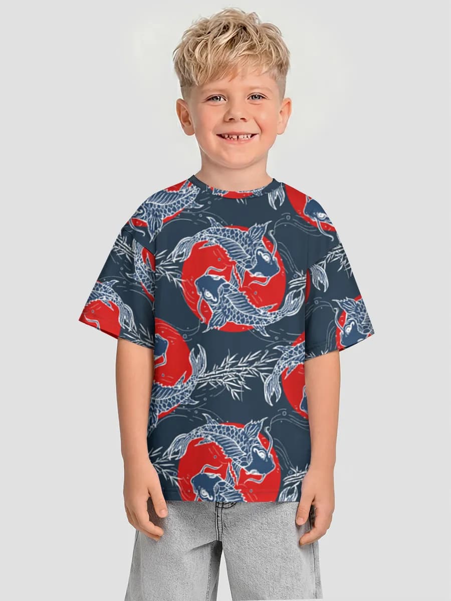 男の子 ビッグシルエット コットンTシャツ