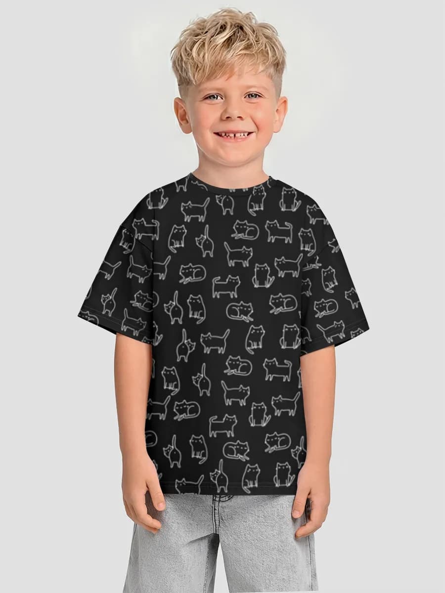 Camiseta Oversize de Algodón Niño