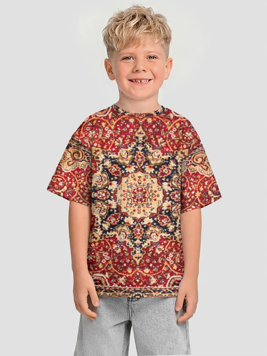 Oversized Baumwoll-T-Shirt Jungen