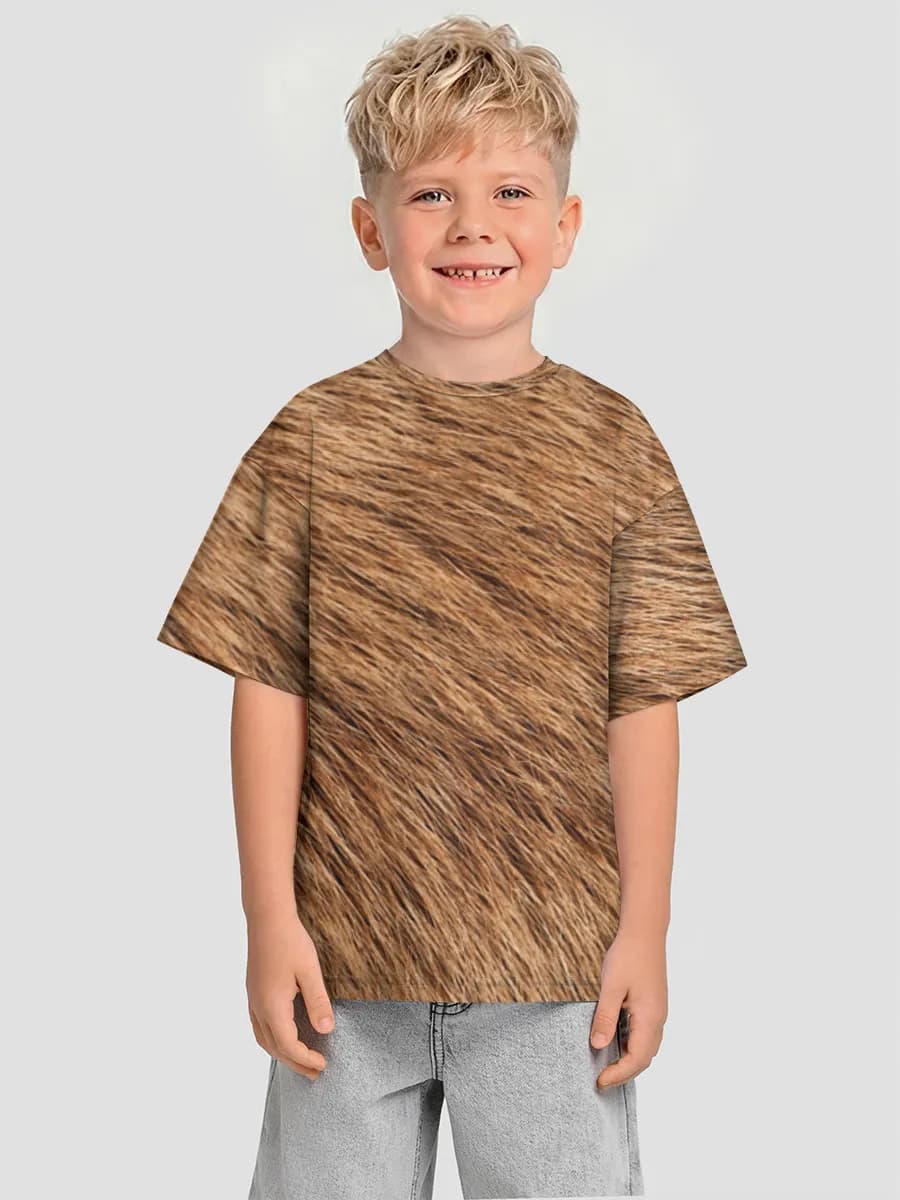 Boys' oversized cotton T-shirt