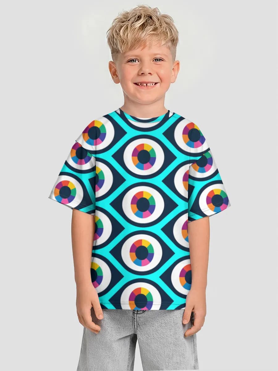 Oversized Baumwoll-T-Shirt Jungen