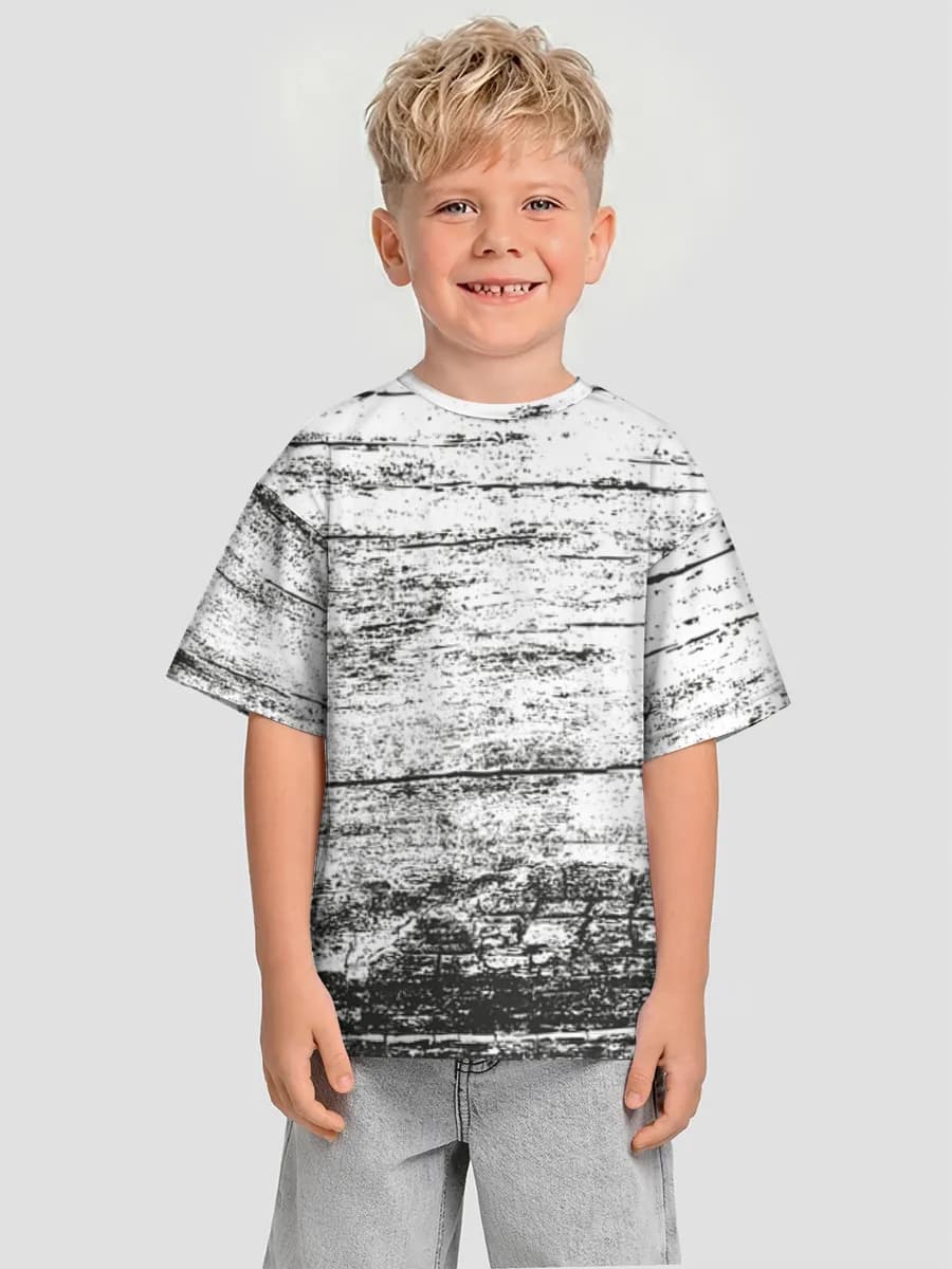 Boys' oversized cotton T-shirt