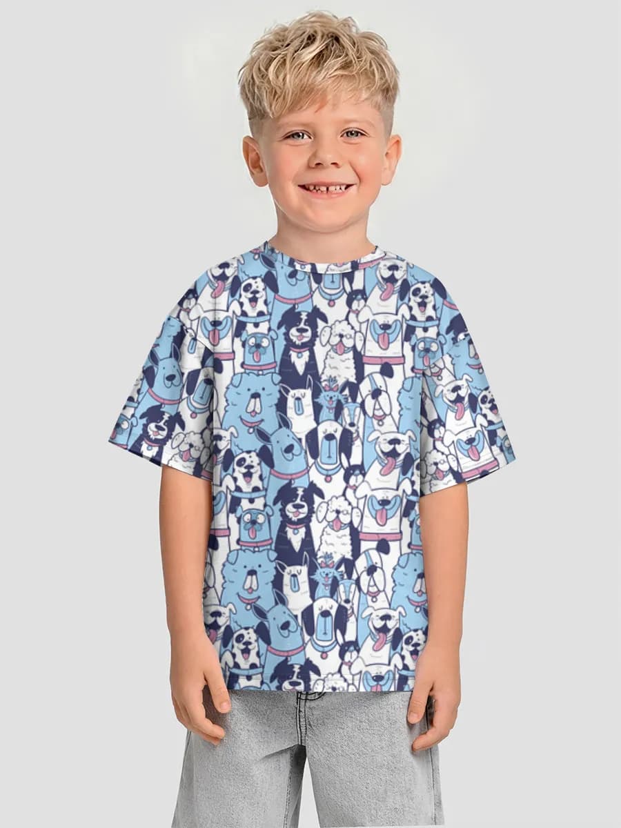 男の子 ビッグシルエット コットンTシャツ