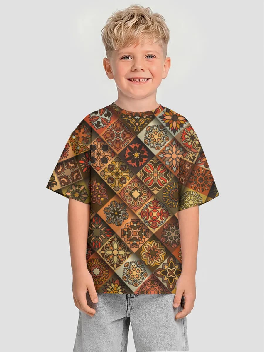 男の子 ビッグシルエット コットンTシャツ