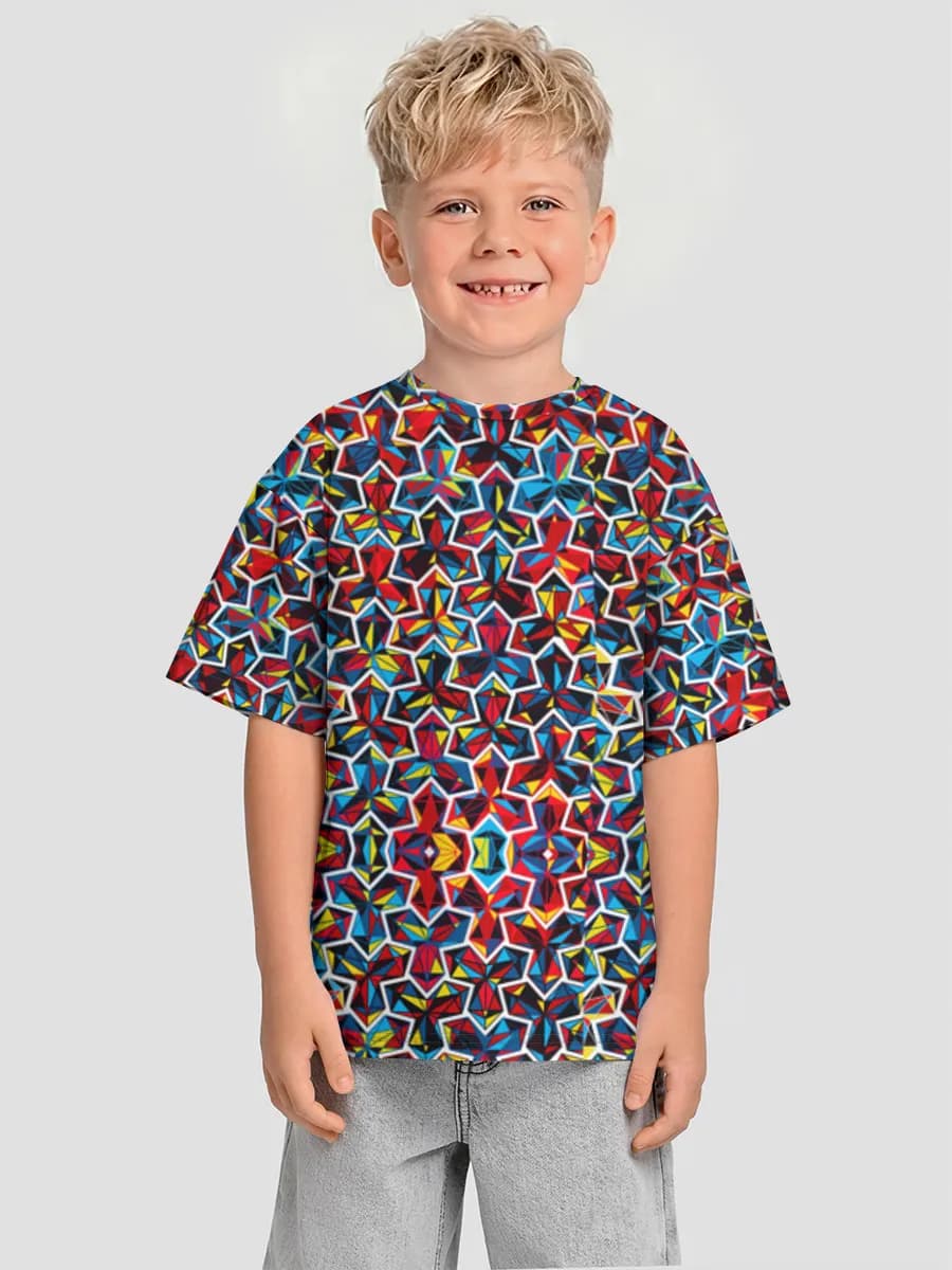 男の子 ビッグシルエット コットンTシャツ