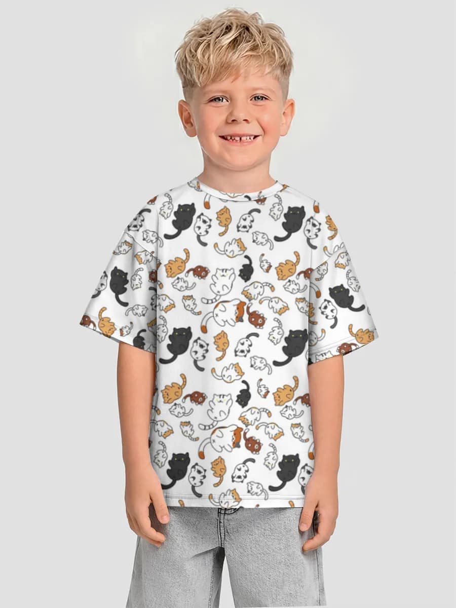Camiseta Oversize de Algodón Niño