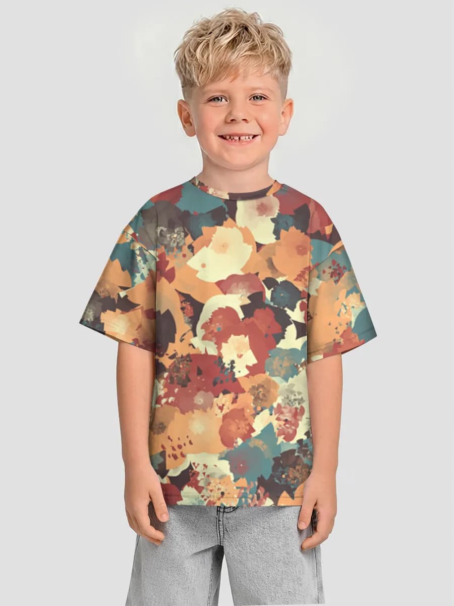 男の子 ビッグシルエット コットンTシャツ