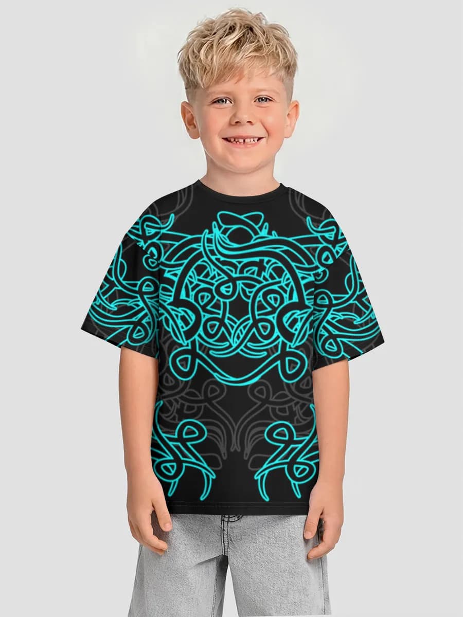 Boys' oversized cotton T-shirt
