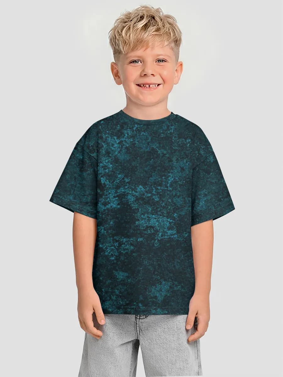 Boys' oversized cotton T-shirt