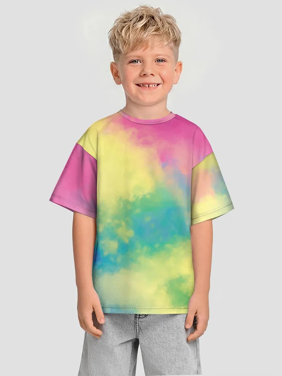 Oversized Baumwoll-T-Shirt Jungen