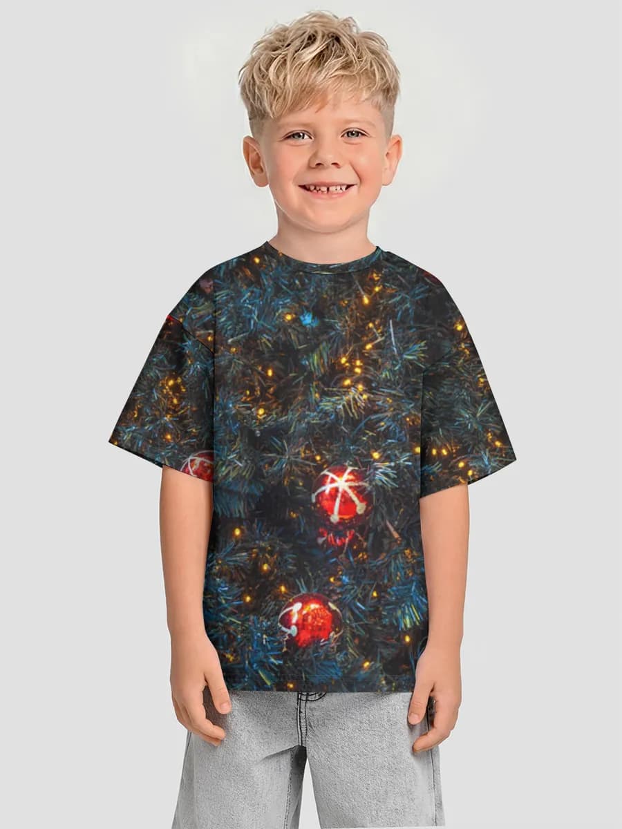 Boys' oversized cotton T-shirt