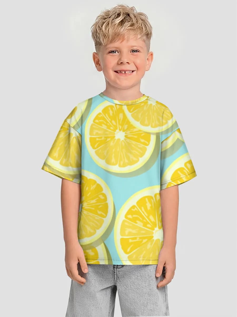 男の子 ビッグシルエット コットンTシャツ