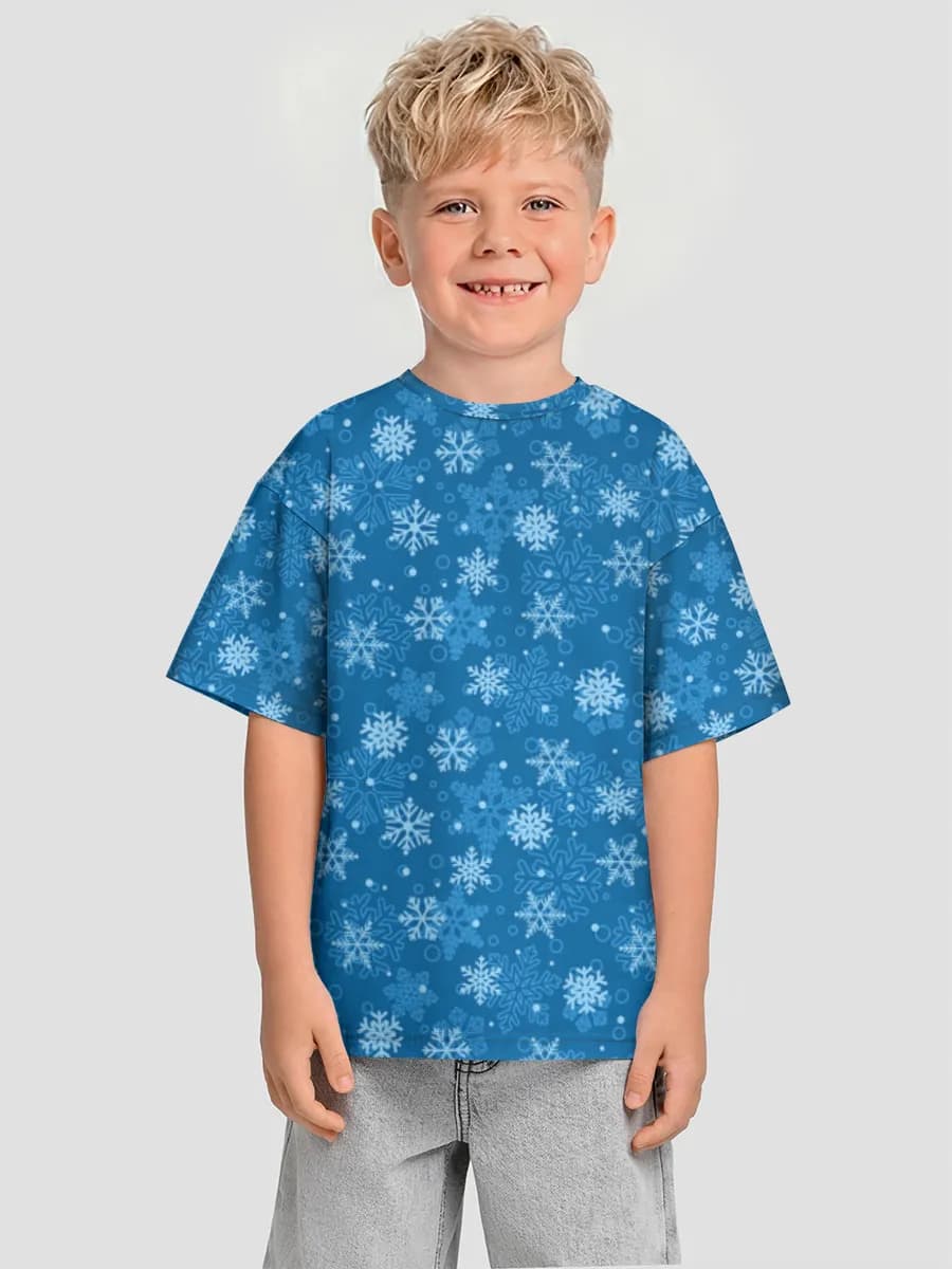 Boys' oversized cotton T-shirt