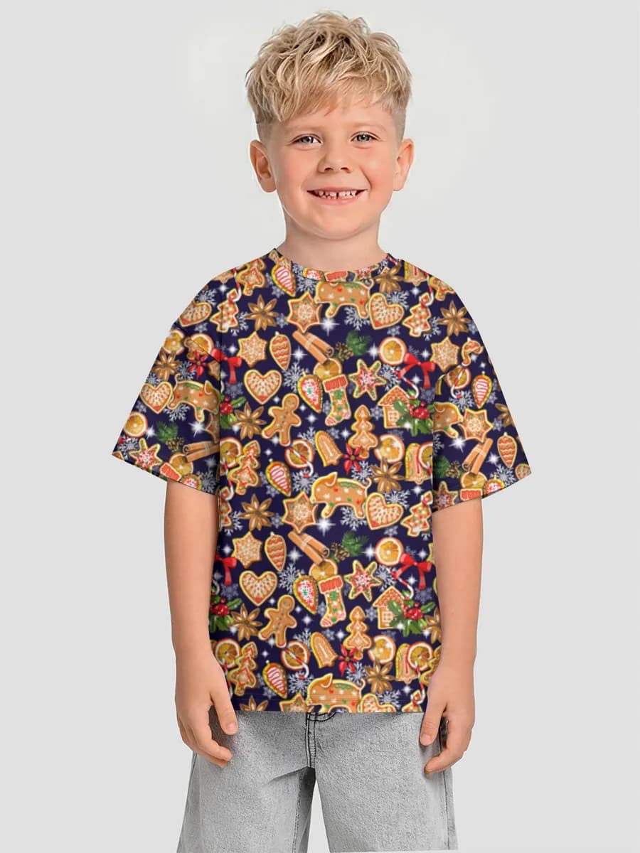 Boys' oversized cotton T-shirt