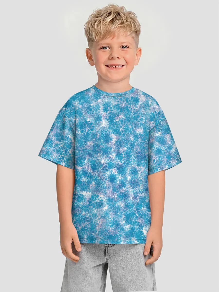 Boys' oversized cotton T-shirt