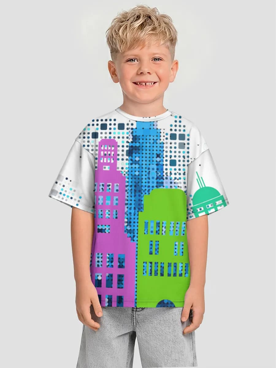 T-shirt coton oversize garçon