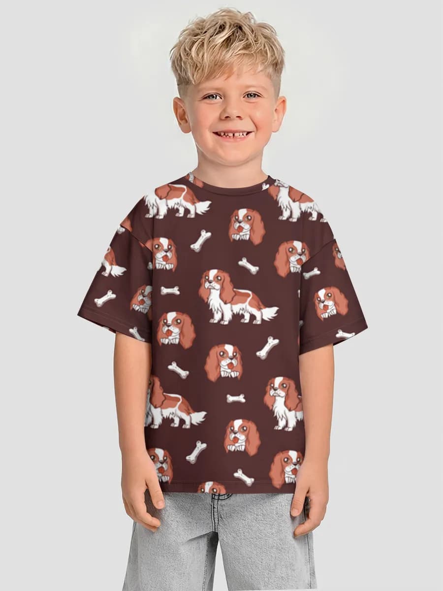 男の子 ビッグシルエット コットンTシャツ