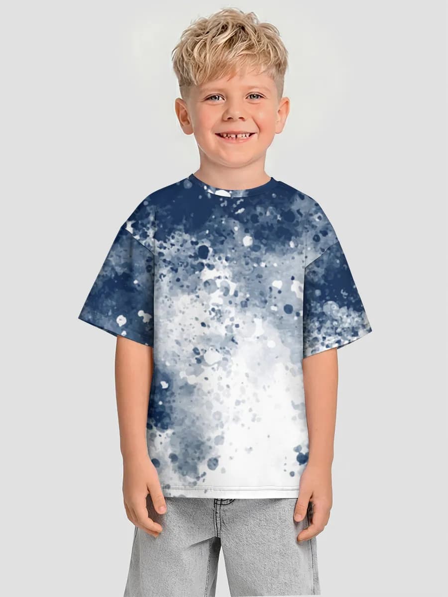 Boys' oversized cotton T-shirt