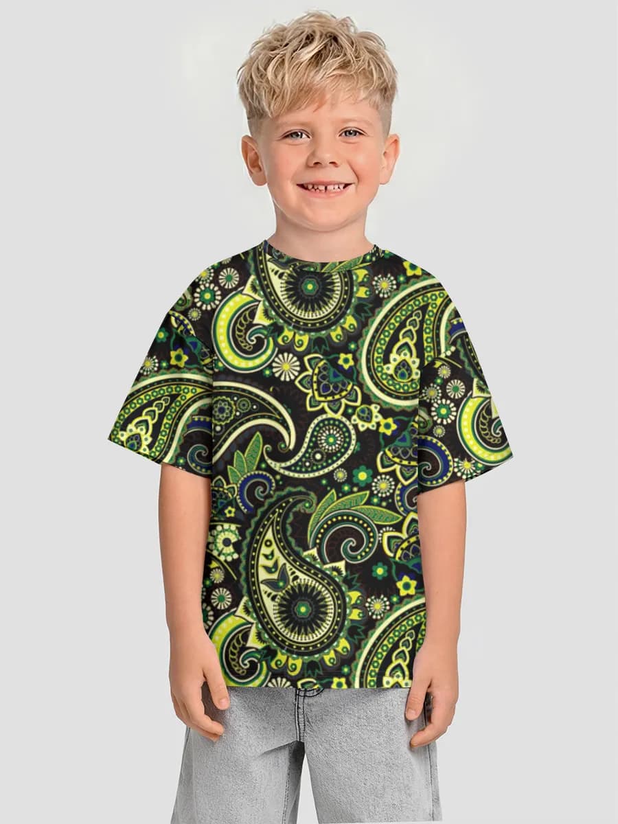 Oversized Baumwoll-T-Shirt Jungen