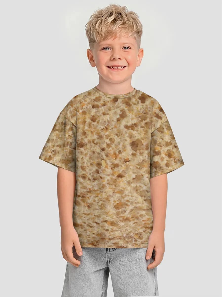 Boys' oversized cotton T-shirt