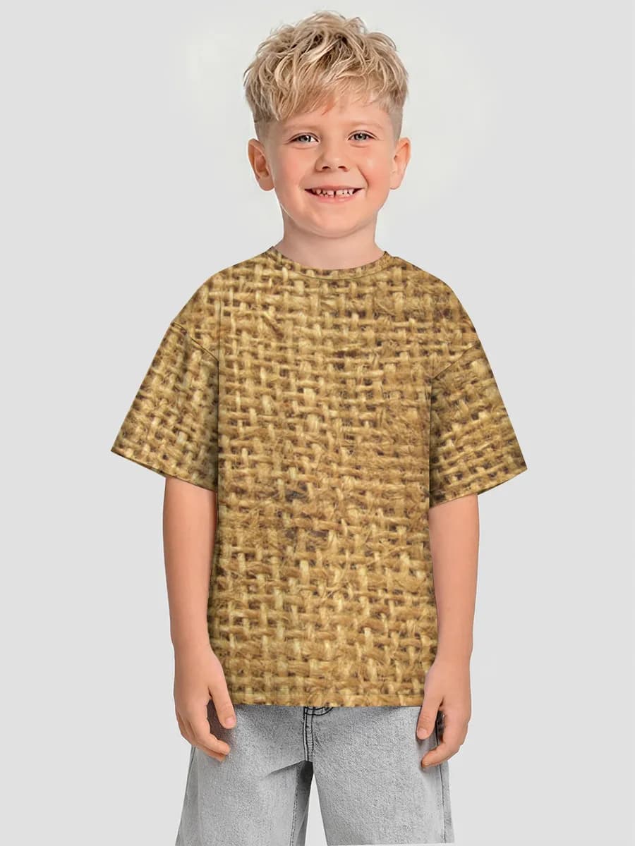 Oversized Baumwoll-T-Shirt Jungen