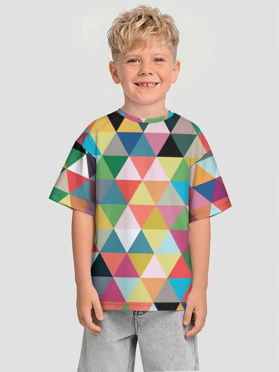 Oversized Baumwoll-T-Shirt Jungen