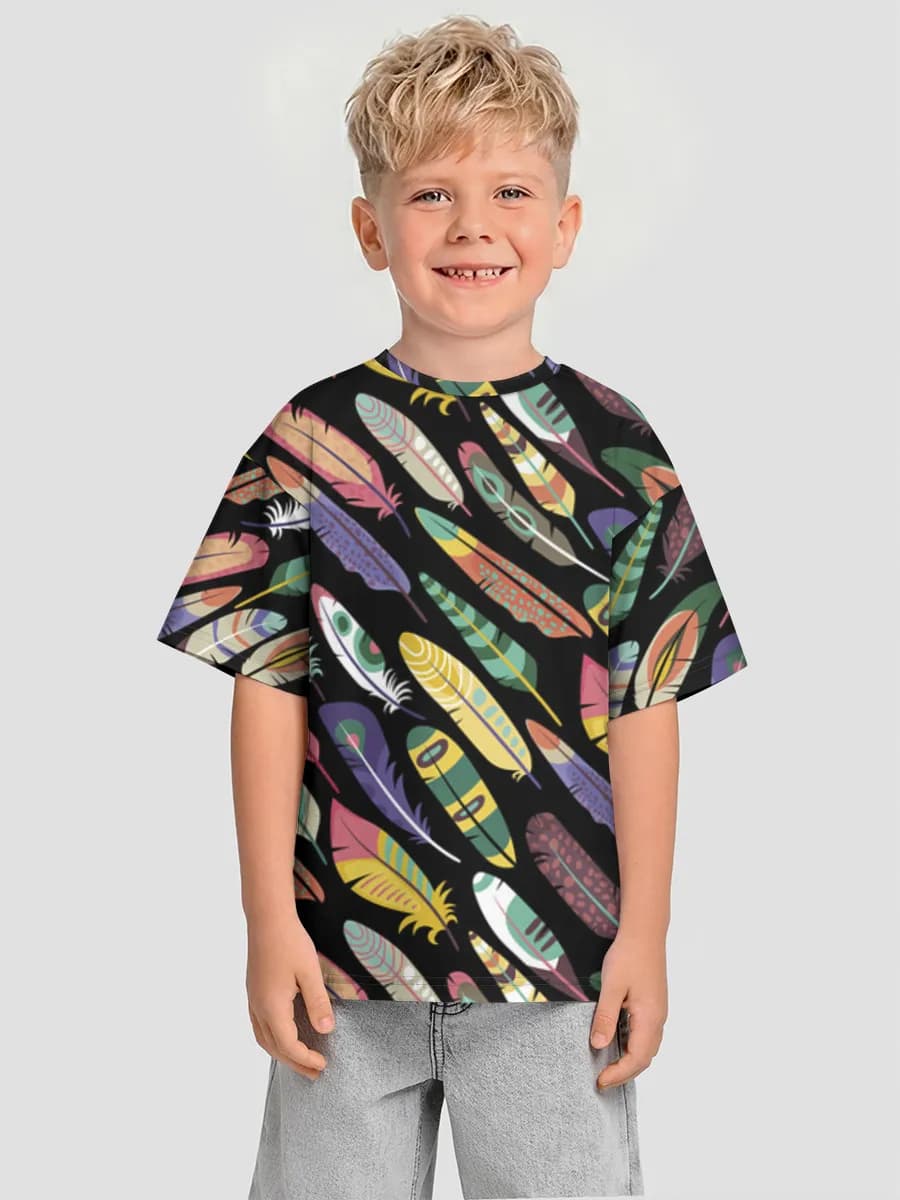 男の子 ビッグシルエット コットンTシャツ