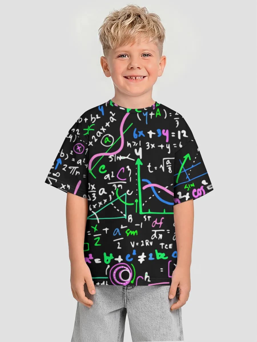 Oversized Baumwoll-T-Shirt Jungen