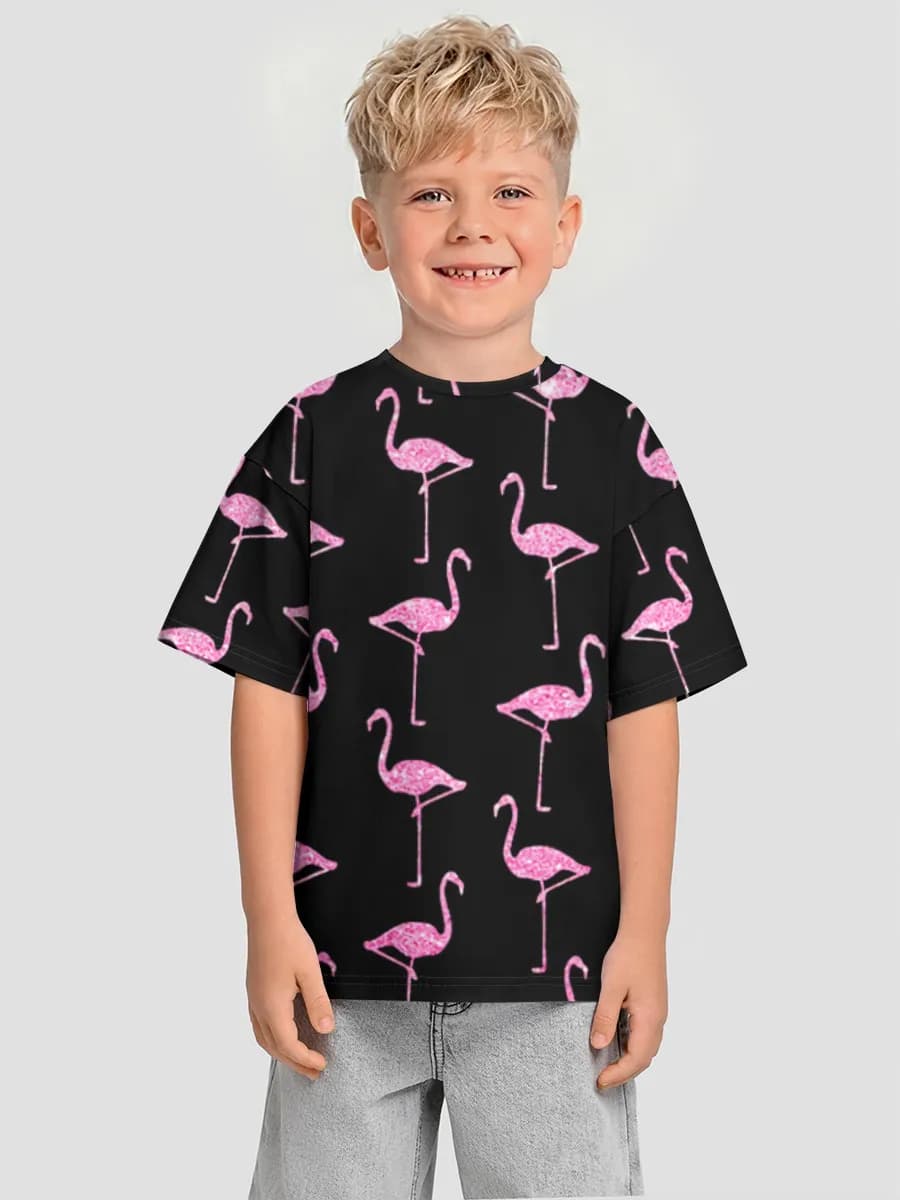 Boys' oversized cotton T-shirt