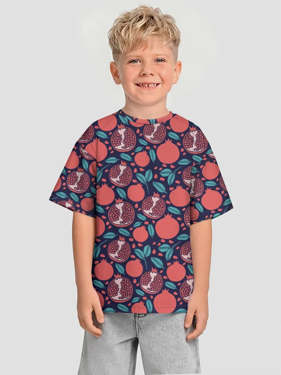Boys' oversized cotton T-shirt