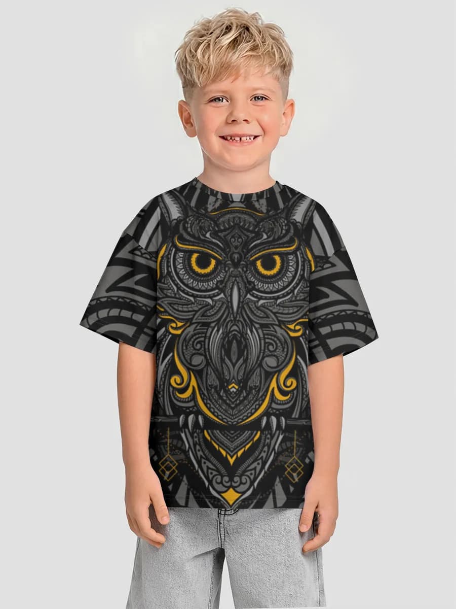 Oversized Baumwoll-T-Shirt Jungen