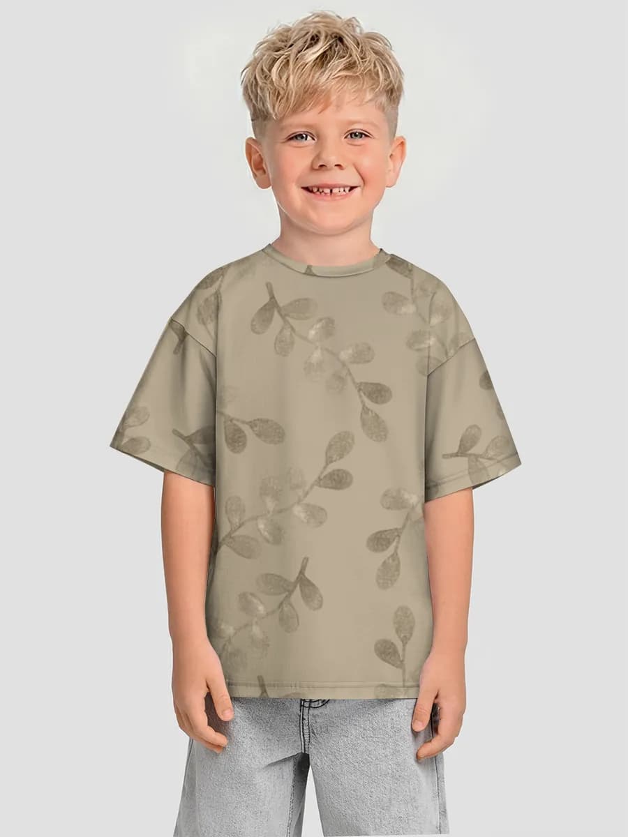 Oversized Baumwoll-T-Shirt Jungen