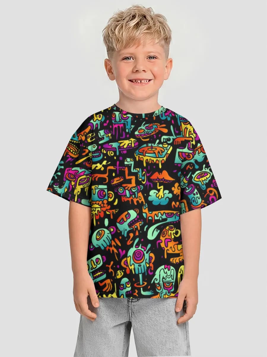 T-shirt coton oversize garçon